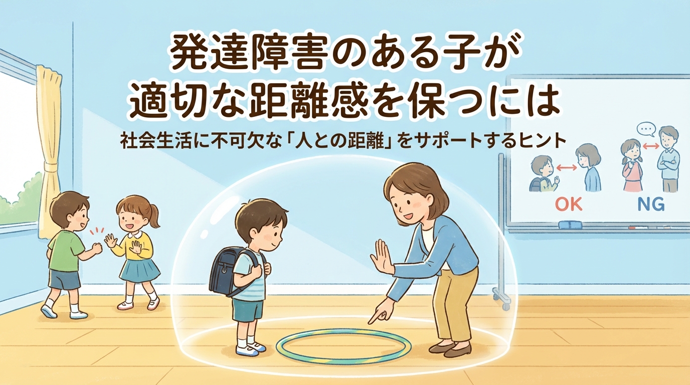 発達障害のお子さんが相手と適切な距離を保つ方法