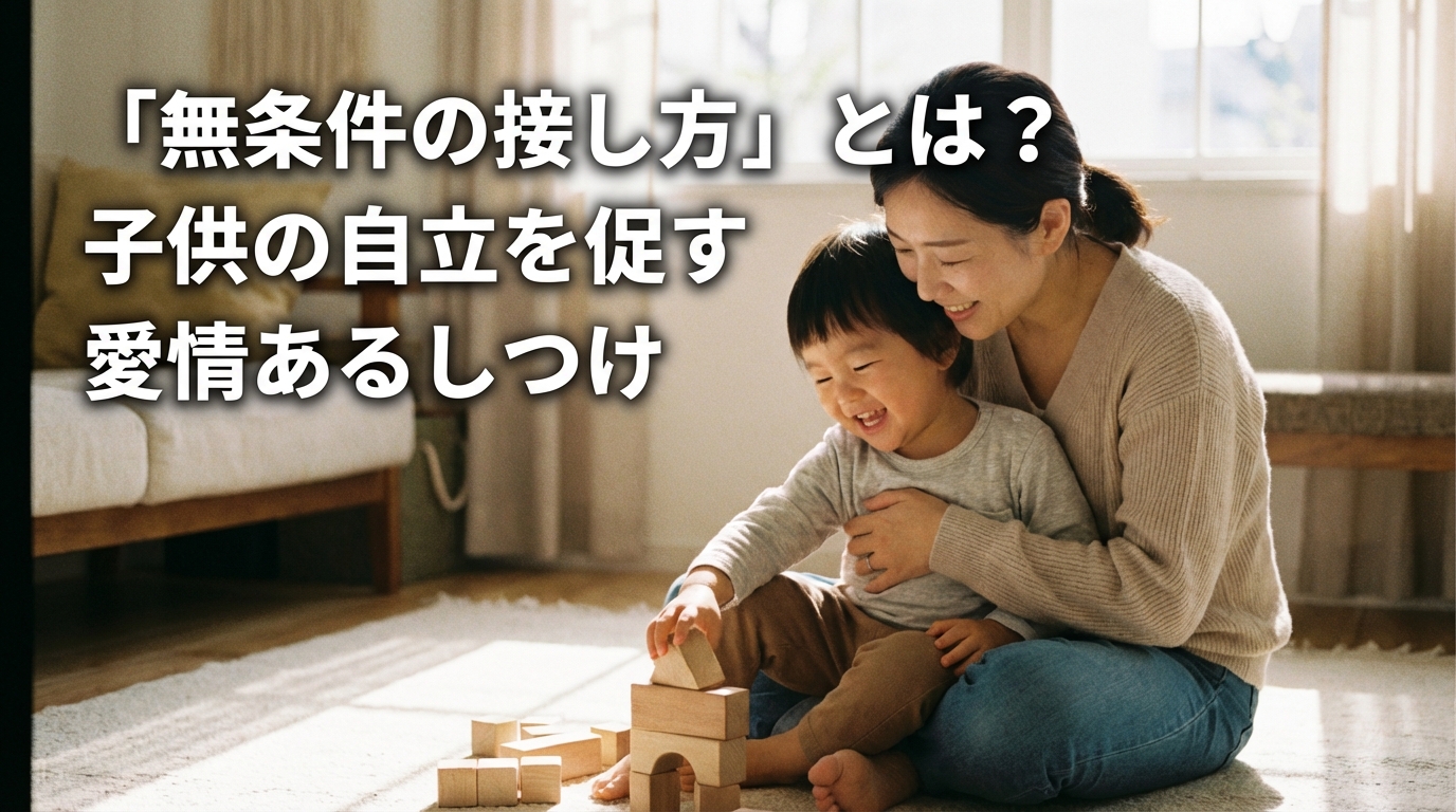 子どもの自主性を高める「無条件の接し方」とは？愛情たっぷりのしつけ