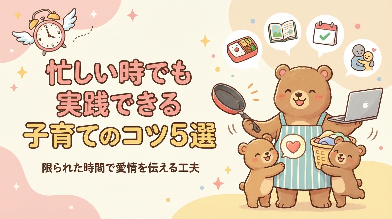 忙しくても実践できる5つの子育て術