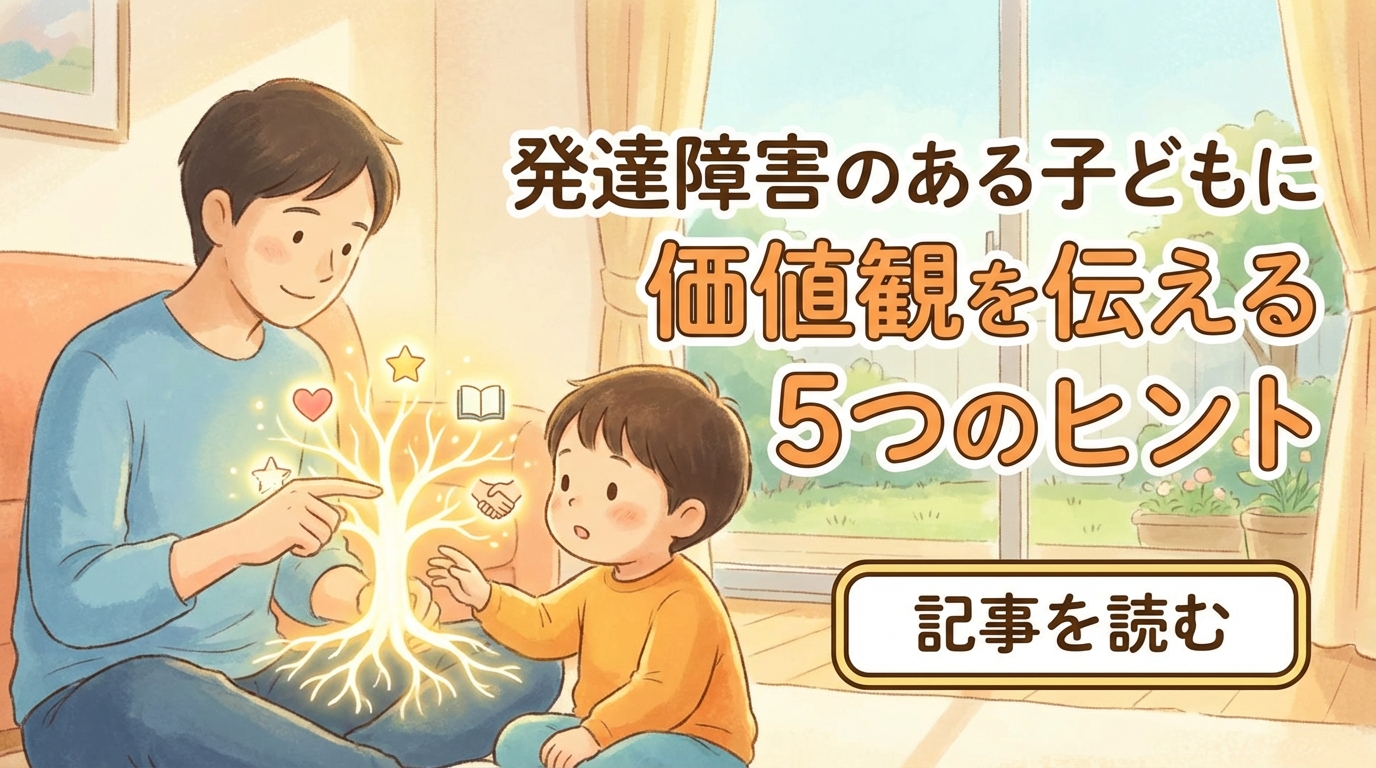 発達障害の子に「価値観」を教えるためのポイント5選