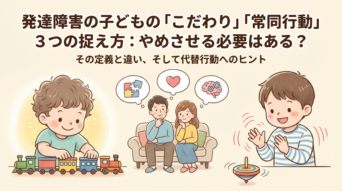 発達障害の子のこだわり・常同行動への3つの考え方｜やめる必要はある?