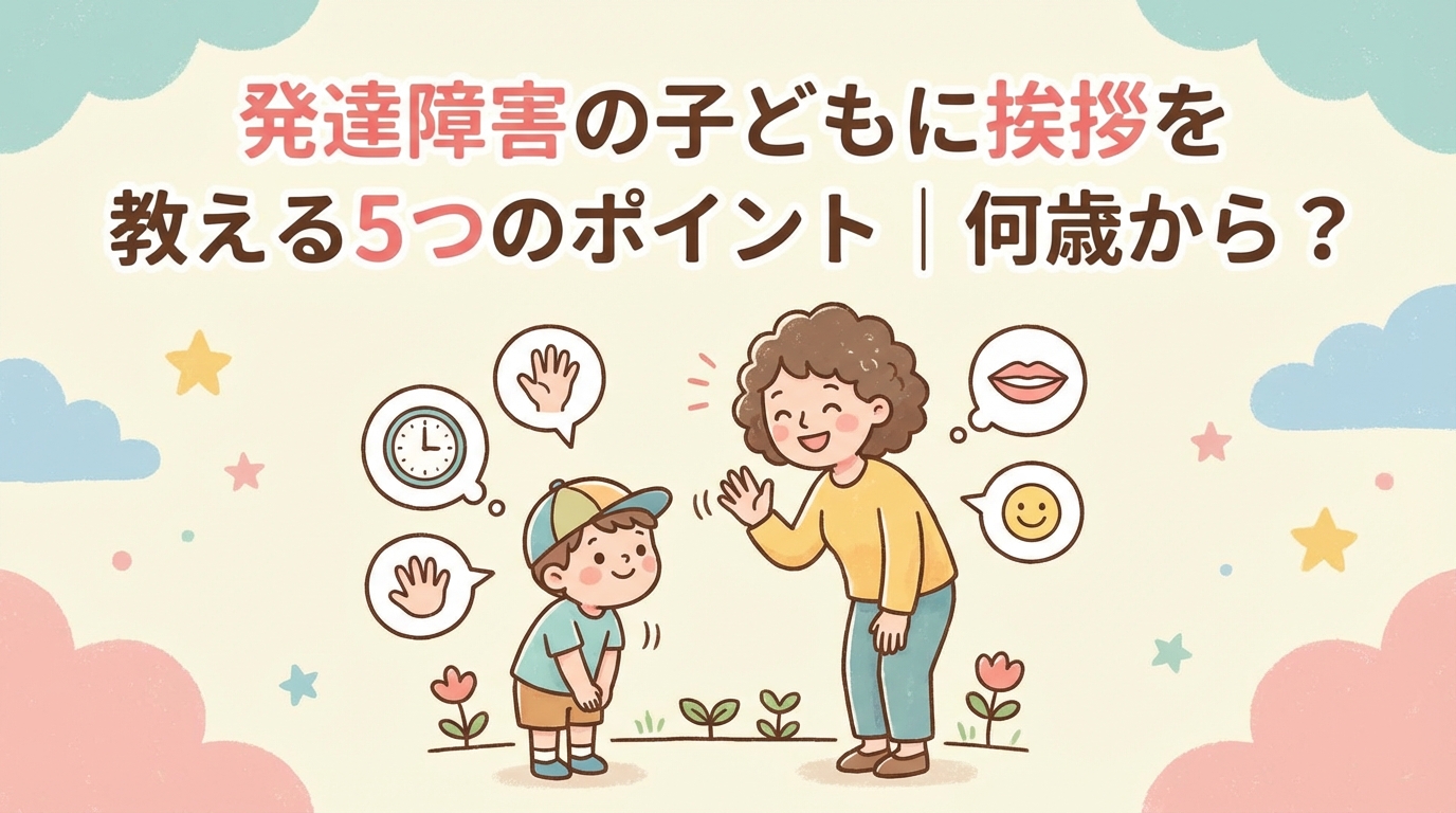 発達障害の子にあいさつを教える5つのポイント｜何歳から?