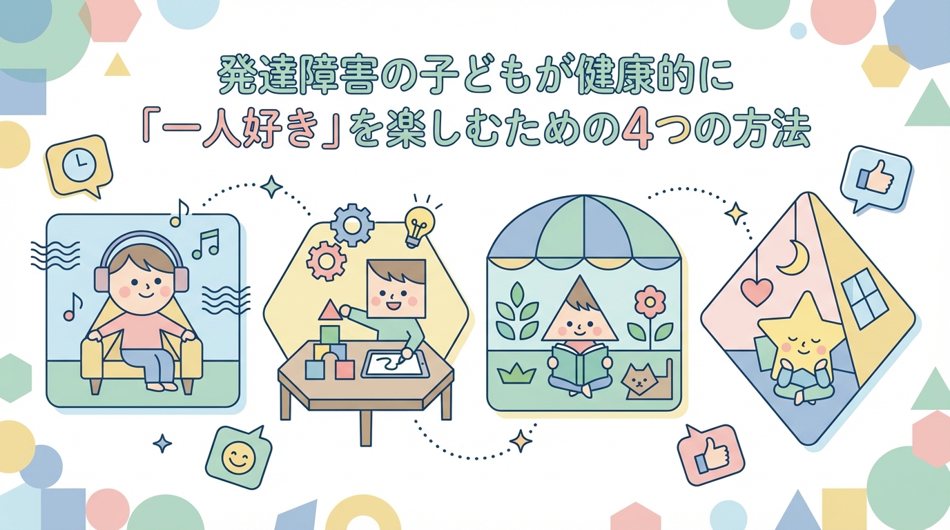 発達障害のお子さんが健全な「一人が好き」でいるための4つの方法
