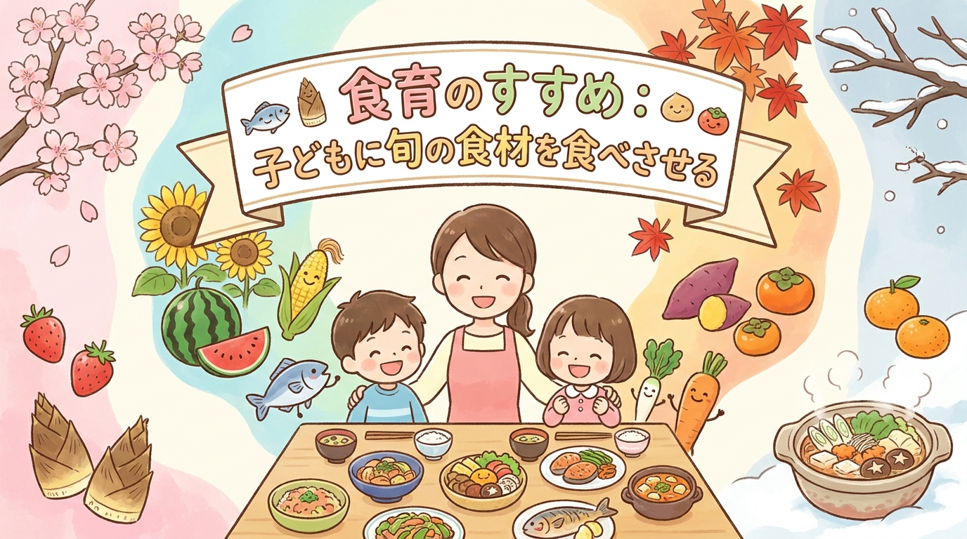 子どもに四季の旬の食材を食べさせる食育のすすめ