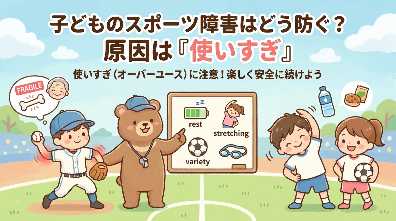 オーバーユースによる子どものスポーツ障害を予防するには？