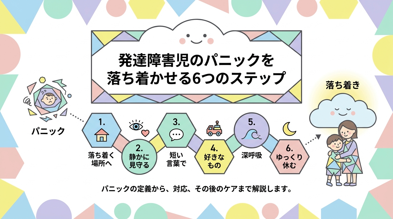 発達障害のお子さんのパニック状態を落ち着かせるための6ステップ
