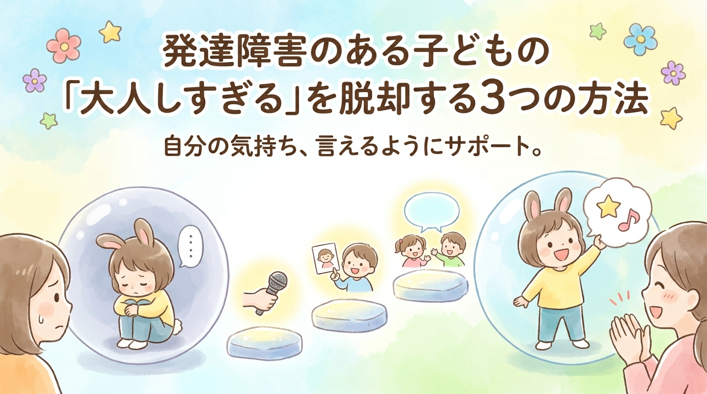 発達障害の子が過剰な「おとなしい」から脱却するための3つの方法