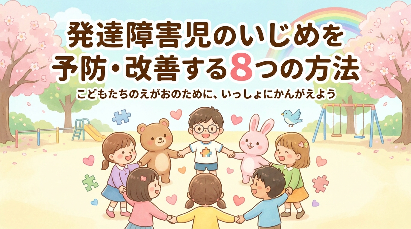 発達障害のお子さんがいじめられることを防止・改善する8つの方法
