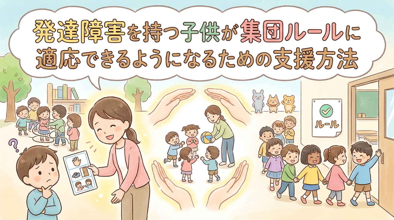 発達障害のお子さんが「集団のルールの中で過ごせるようになる」サポート方法