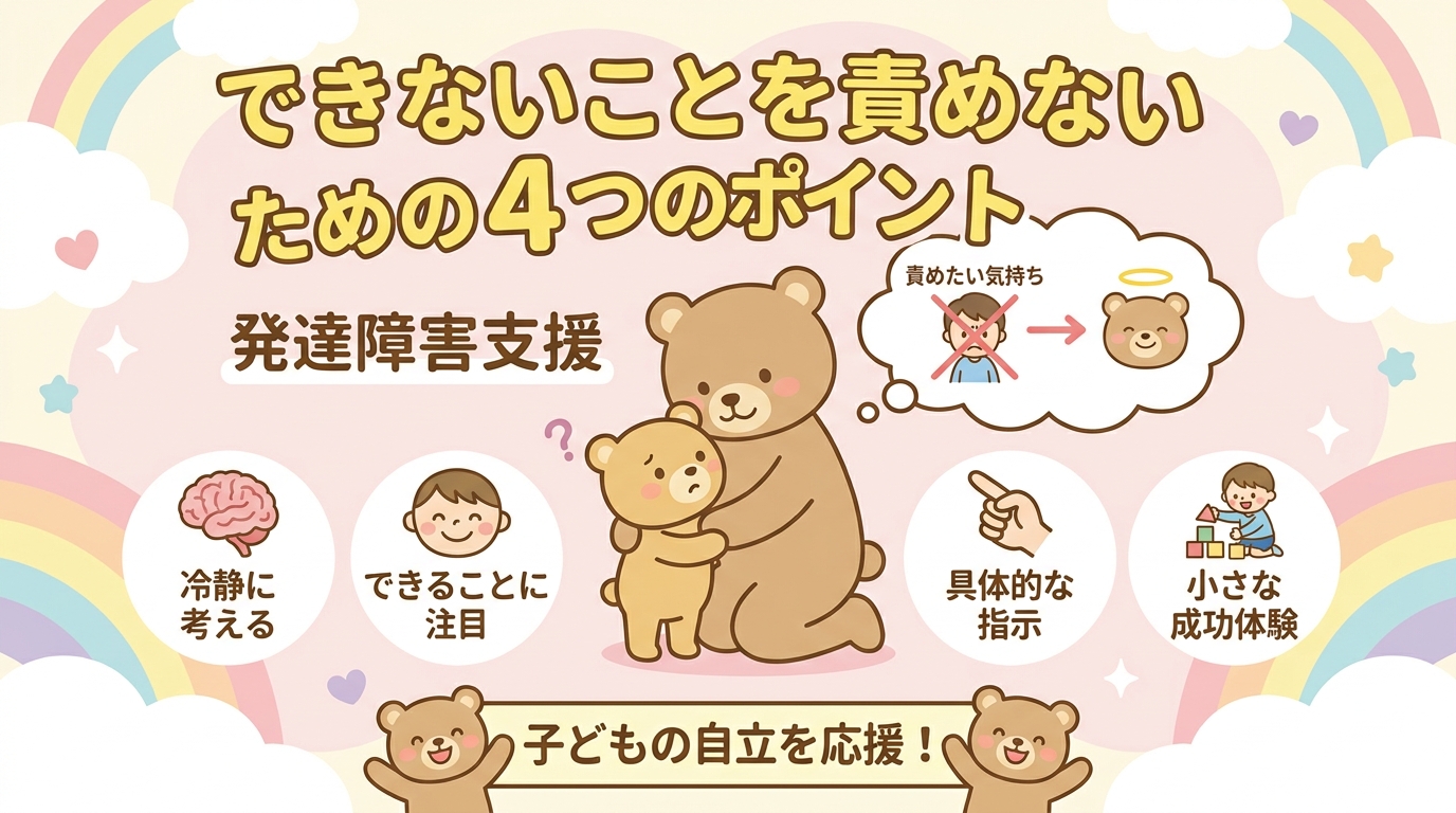 できないことを責めないためのポイント4選