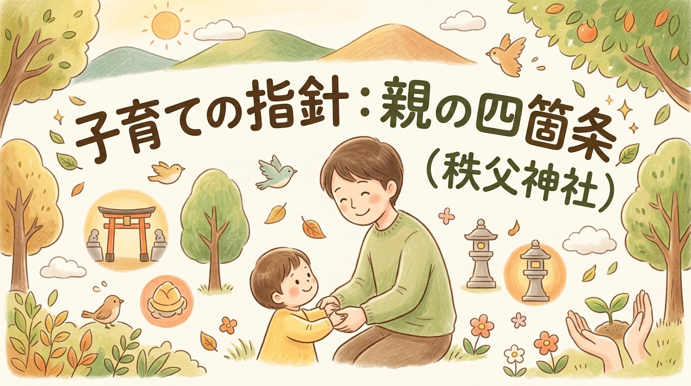 子育ての指標。4つの「親の心得（秩父神社）」｜発達障害のあるお子さんのヒントに