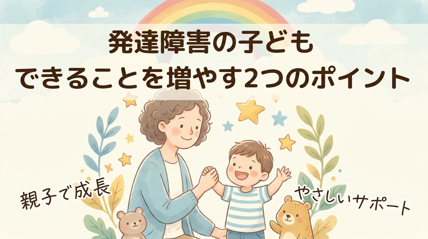発達障害のお子さんの「できること」を増やす2つのポイント